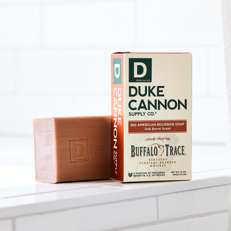 Duke Cannon Supply Co. Big Brick of Soap Bar for Men Big American Bourbon Made w/Buffalo Trace (Charred Oak Barrel Scent) Multi-Pack - Superior Grade, Extra Large, All Skin Types, 10 oz (6 Pack) - Image 5